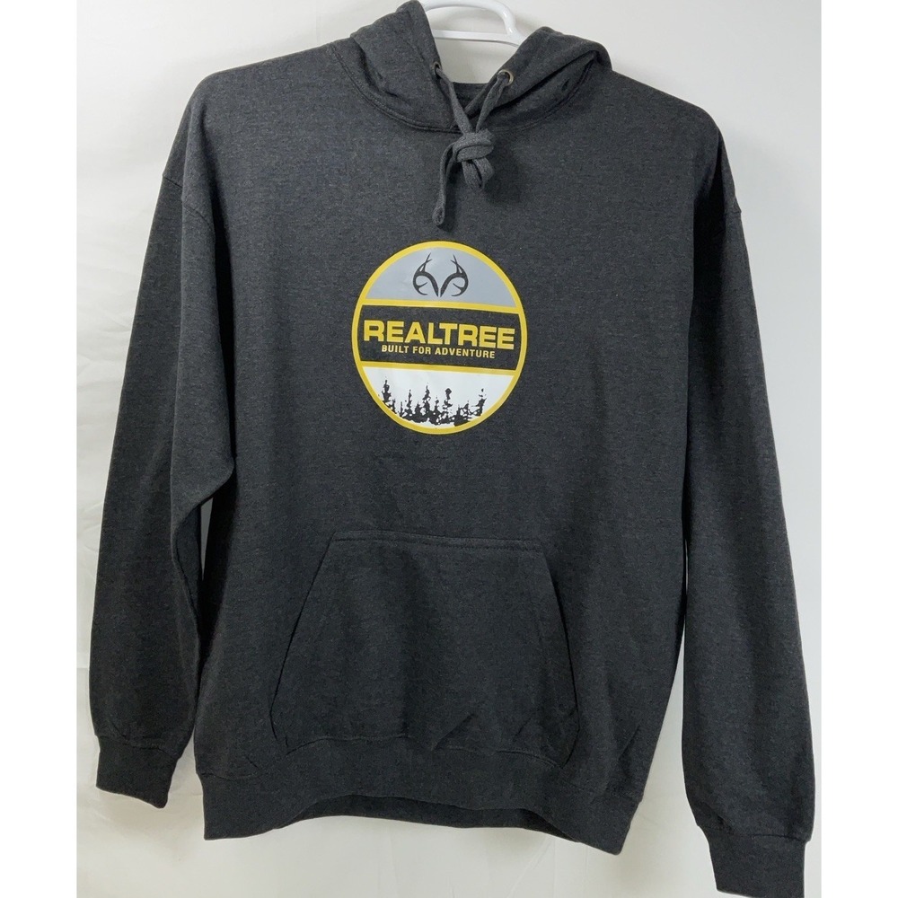 NWOT Men's Realtree Built For Adventure Gray‎ Hoodie Sweatshirt - Large